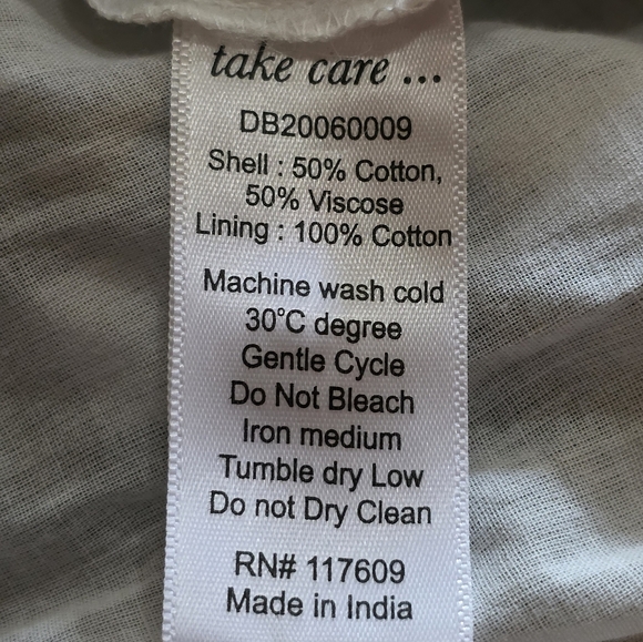 Downeast Gingham Midi Dress Black White Button Front Ruffle Sleeves M - Picture 9 of 9